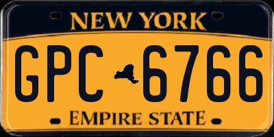 NY license plate GPC6766