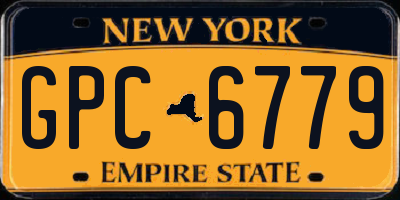 NY license plate GPC6779