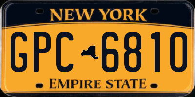 NY license plate GPC6810