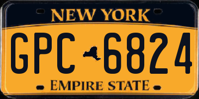 NY license plate GPC6824