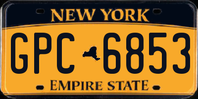NY license plate GPC6853