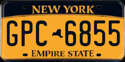 NY license plate GPC6855