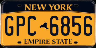 NY license plate GPC6856