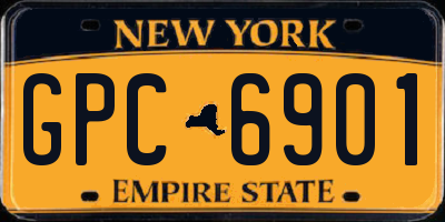 NY license plate GPC6901