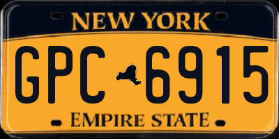 NY license plate GPC6915