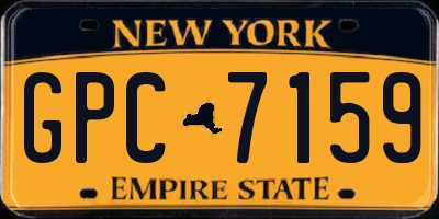 NY license plate GPC7159