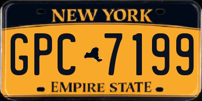 NY license plate GPC7199