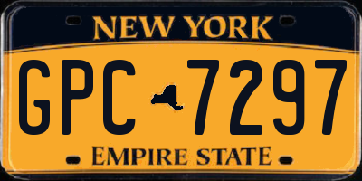 NY license plate GPC7297