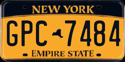NY license plate GPC7484