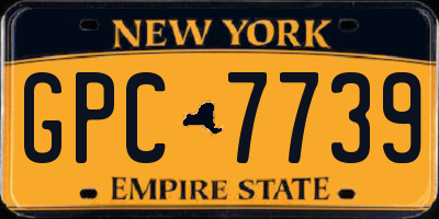 NY license plate GPC7739