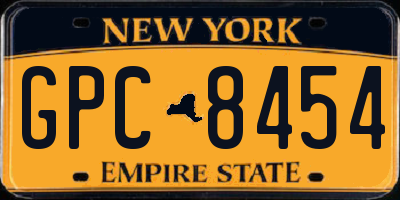 NY license plate GPC8454