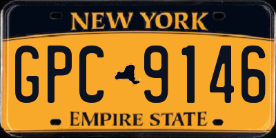 NY license plate GPC9146