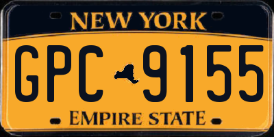 NY license plate GPC9155
