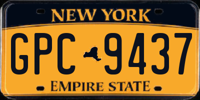 NY license plate GPC9437