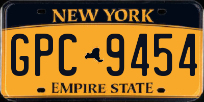 NY license plate GPC9454