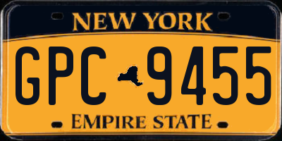 NY license plate GPC9455