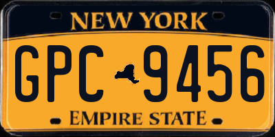 NY license plate GPC9456