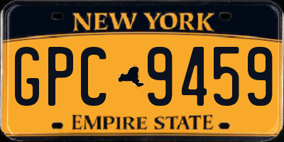 NY license plate GPC9459