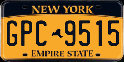 NY license plate GPC9515