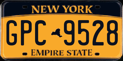 NY license plate GPC9528
