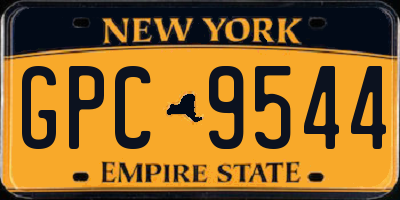 NY license plate GPC9544