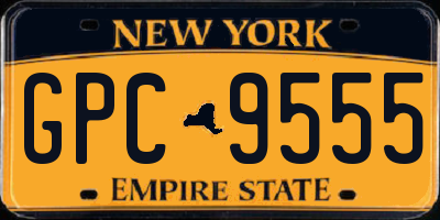 NY license plate GPC9555