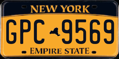 NY license plate GPC9569