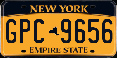 NY license plate GPC9656
