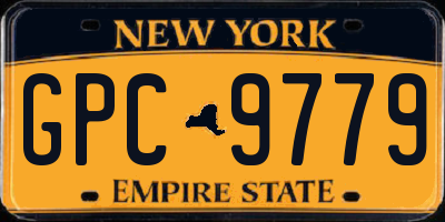 NY license plate GPC9779