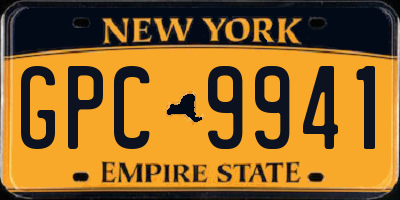 NY license plate GPC9941