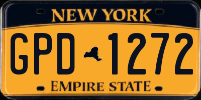 NY license plate GPD1272