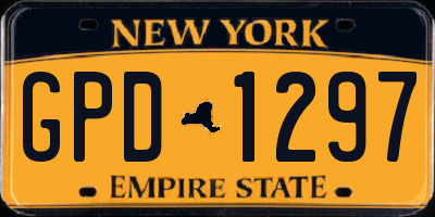 NY license plate GPD1297