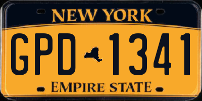 NY license plate GPD1341