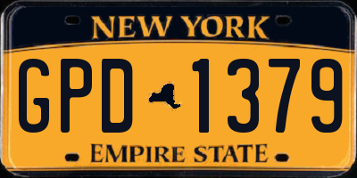 NY license plate GPD1379