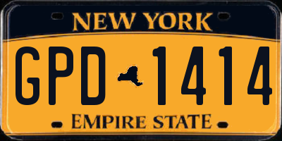 NY license plate GPD1414
