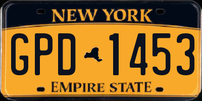 NY license plate GPD1453
