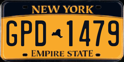 NY license plate GPD1479