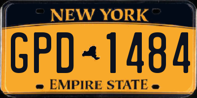 NY license plate GPD1484