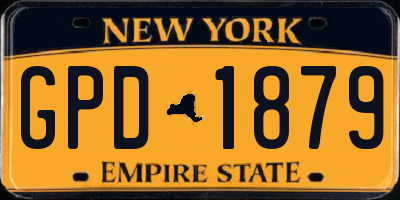 NY license plate GPD1879