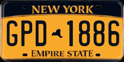 NY license plate GPD1886
