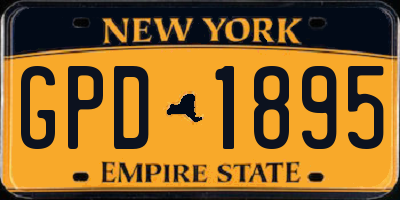 NY license plate GPD1895