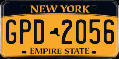 NY license plate GPD2056