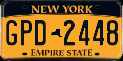 NY license plate GPD2448