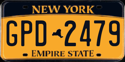 NY license plate GPD2479