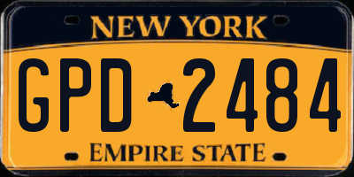 NY license plate GPD2484