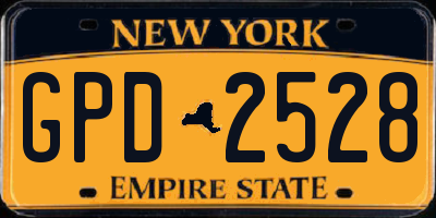 NY license plate GPD2528
