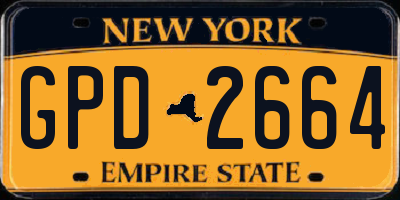 NY license plate GPD2664