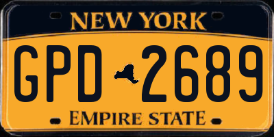 NY license plate GPD2689