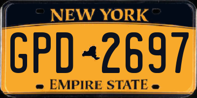 NY license plate GPD2697