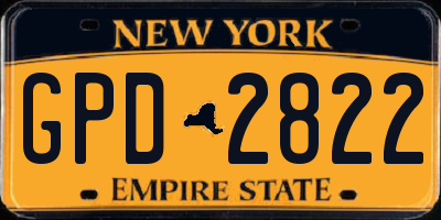 NY license plate GPD2822